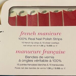 Color Street HAPPY HOLLY DAYS French Manicure Nail Polish Strips
